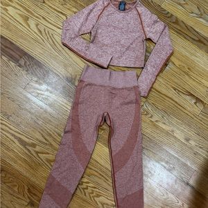 Coral Victoria Secret Pink Gym Work out Set